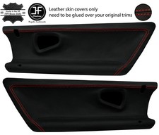 RED STITCH 2X DOOR CARD TRIM