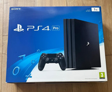 Sony Playstation 4 PRO PS4 PRO 1TB Console Black with genuine silver Controller 