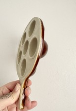 Beautiful Vintage French Escargot Dish/Egg Holder Ceramic Glazed