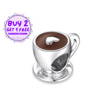 Coffee Cup Charm For Bracelet