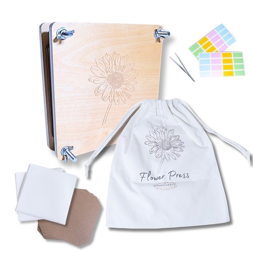 Flower press kit plant - , •