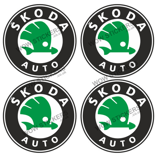 Skoda logo car stickers laptop - logo,