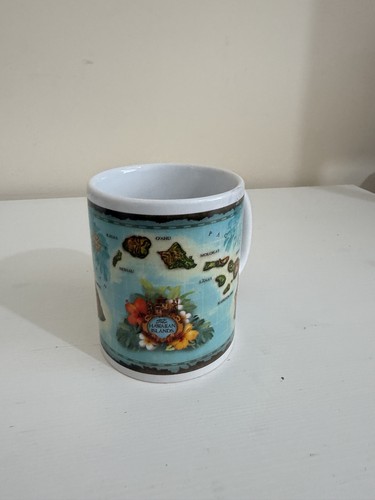 Hawaii islands vintage map mug - vintage,