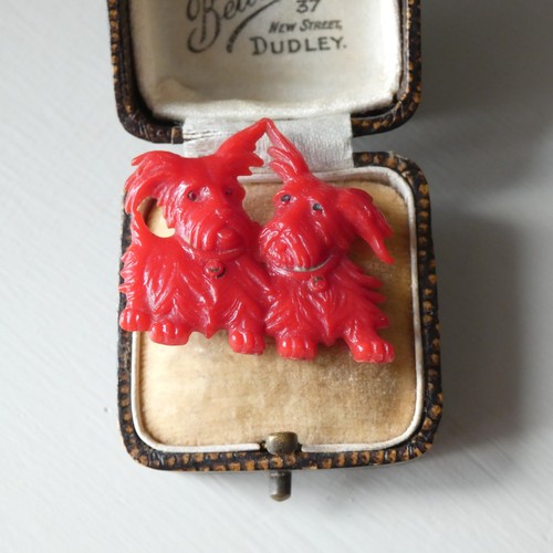 1940s red celluloid scottie - 2,