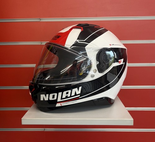 Nolan n87 white red black - nolan,