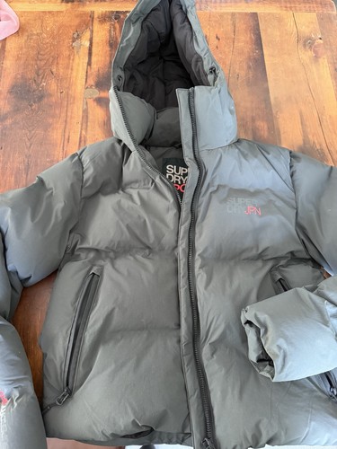 Superdry sports hooded puffer - superdry,