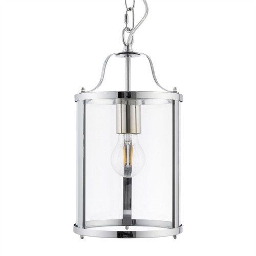 Modern chrome lantern ceiling - modern,