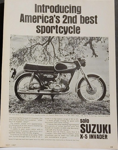 1967 suzuki invader - suzuki,
