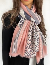 Large Leopard Print Scarf