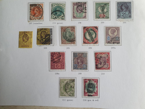 1887 1900 jubilee set - gb, qv