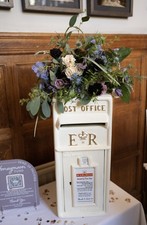 HIRE** ER Royal Mail Weddings & Functions Post Box, Ivory,Cast Iron**HIRE ONLY**