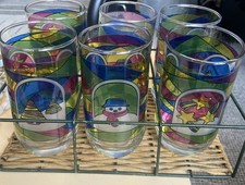 Vintage Rare Set Of Stained