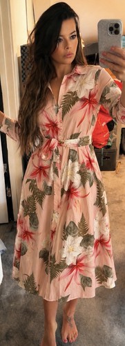 Zara tropical peach - zara, floral