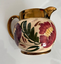 Vintage Wade Harvest Ware jug floral bronze effect