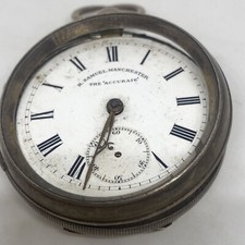 H Samuel Pocket Watch Silver