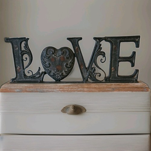 Large black metal - large, rustic