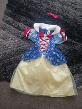 Snow White And The Seven Dwarfs Fancy Dress Costume Age 6-7-8 Years B&M