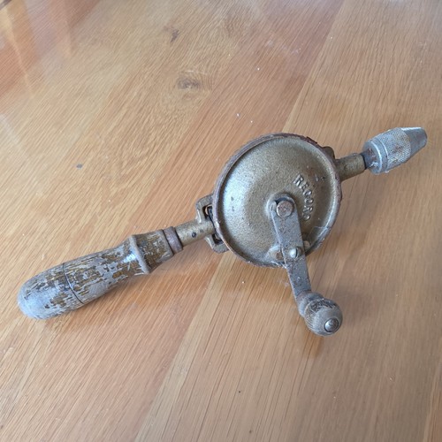 Record hand drill vintage - record,