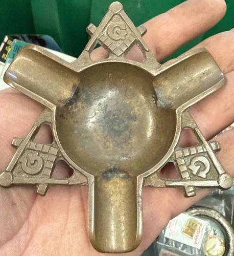 Vintage masonic brass - vintage,