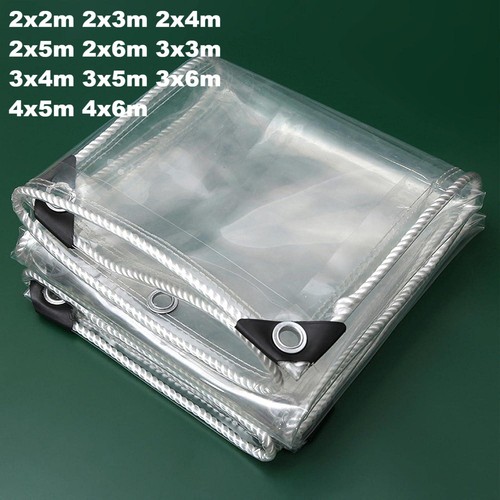 Clear heavy duty tarpaulin - clear,