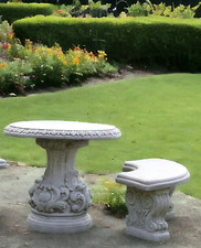 Large Round Garden Table Set