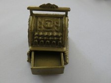 Gold Cash Register, Dolls House Miniature, Shop, Pub Till, Equipment .