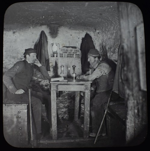 Coal miners mining no4 c1888 - coal,