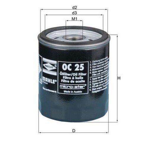 Oil filter for bmw - for,