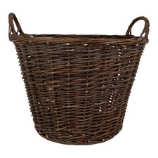Willow Round Log Basket