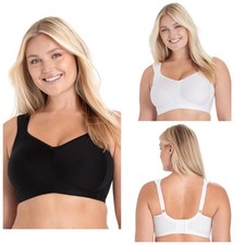 Miss Mary of Sweden Freedom Bra Skin Relief Wireless Cotton Womens Lingerie 2363