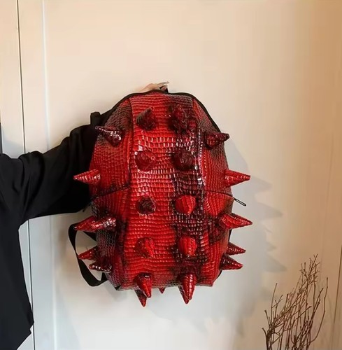 Hedgehog backpack spiky punk - backpack,
