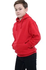 Kids Girls Boys Plain Hooded