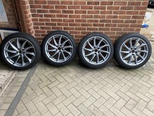 Four Pristine Turbine  Alloy Wheels with tyres For Sale