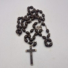Vintage Rosary Silver Tone And