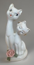 Vintage Long Neck Cat Pair