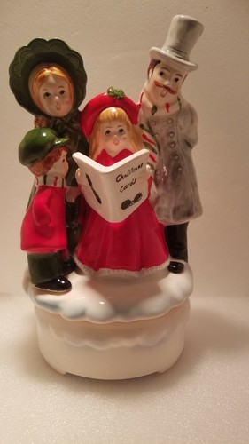 Vtg porcelain ceramic carolers - vtg,