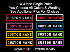 CUSTOM NAME EMBROIDERED PATCH