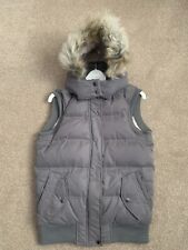 Fat Face Hooded Ladies Gilet Size 8  Fleece lined. Detachable hood. Hardly worn