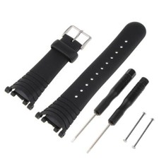 Black Rubber Wristwatch Bands
