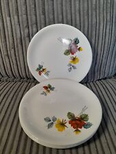 ALFRED MEAKIN - 4 x 17cm Side Plates - Rare Avon Rose Pattern - Glo-white