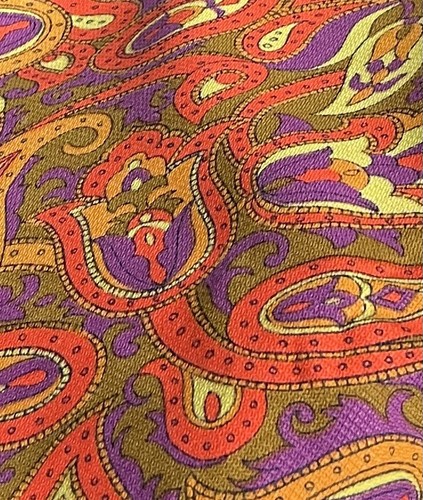 Genuine vintage 1960s paisley - 1960s,