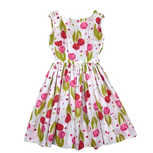 Vintage floral tulip - print, fit