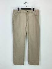 Fat Face Beige Plain Casual Straight Everyday Button Fly Trousers UK 38 L