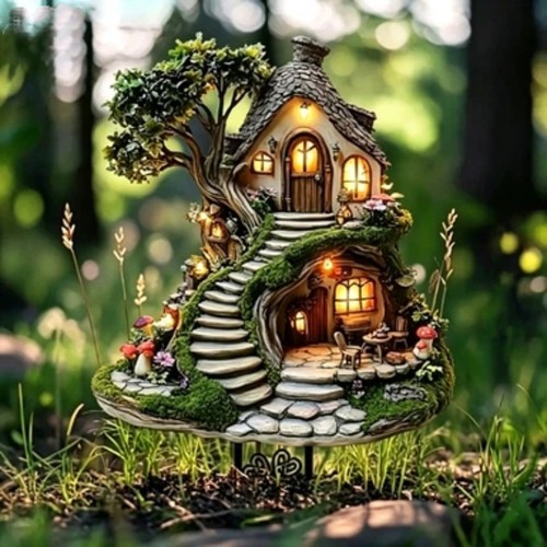 Flat fairy treehouse - flat,