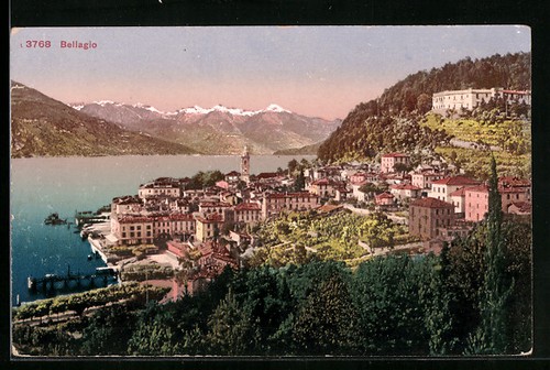 Postcard bellagio lake - lake, como