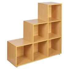 6 Cube Wooden Bookcase Unit