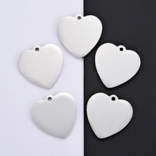 5 x Mini Heart Pendants