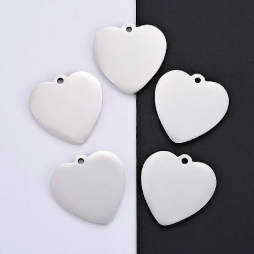 Mini heart pendants - x,