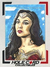 WONDER WOMAN Cryptozoic DC CZX Super Heroes & Villains Sketch 1/1 By Ken Branch 