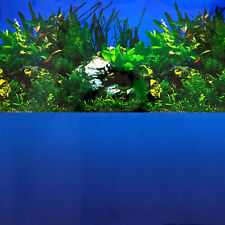 Aquarium Background Double-Sided Repeating Blue Waterscape Deep Sea Fish Tank